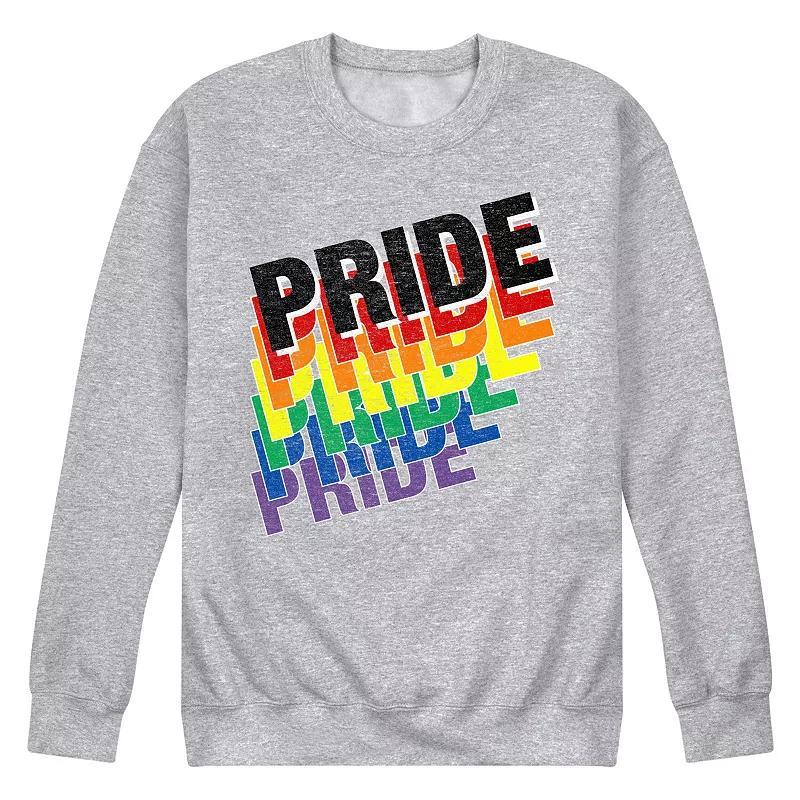 Mens Pride Repeated Fleece Sweatshirt Blue Product Image