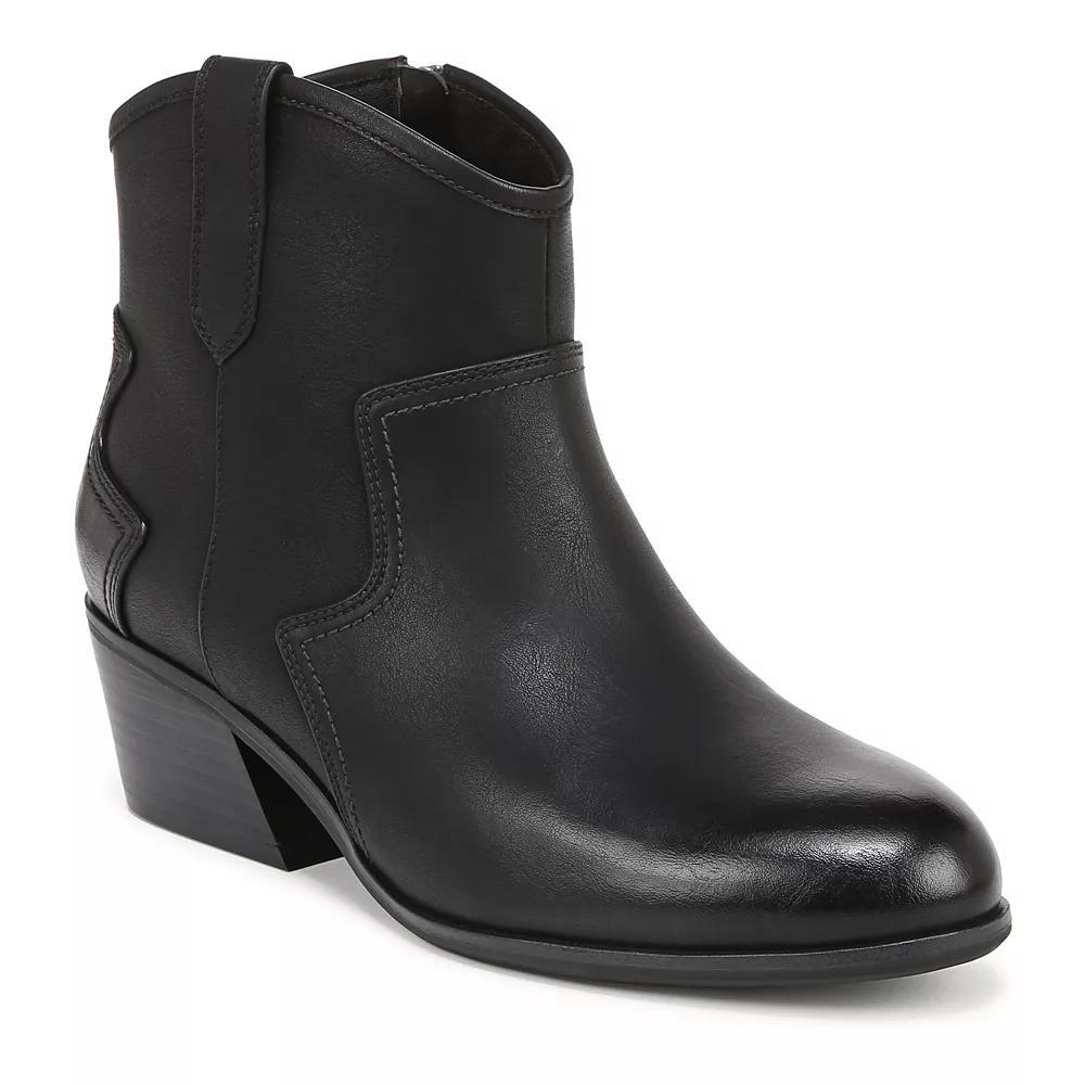 Dr. Scholl's Lasso Women's Western Ankle Boots, Size: 6, Black Off White Product Image