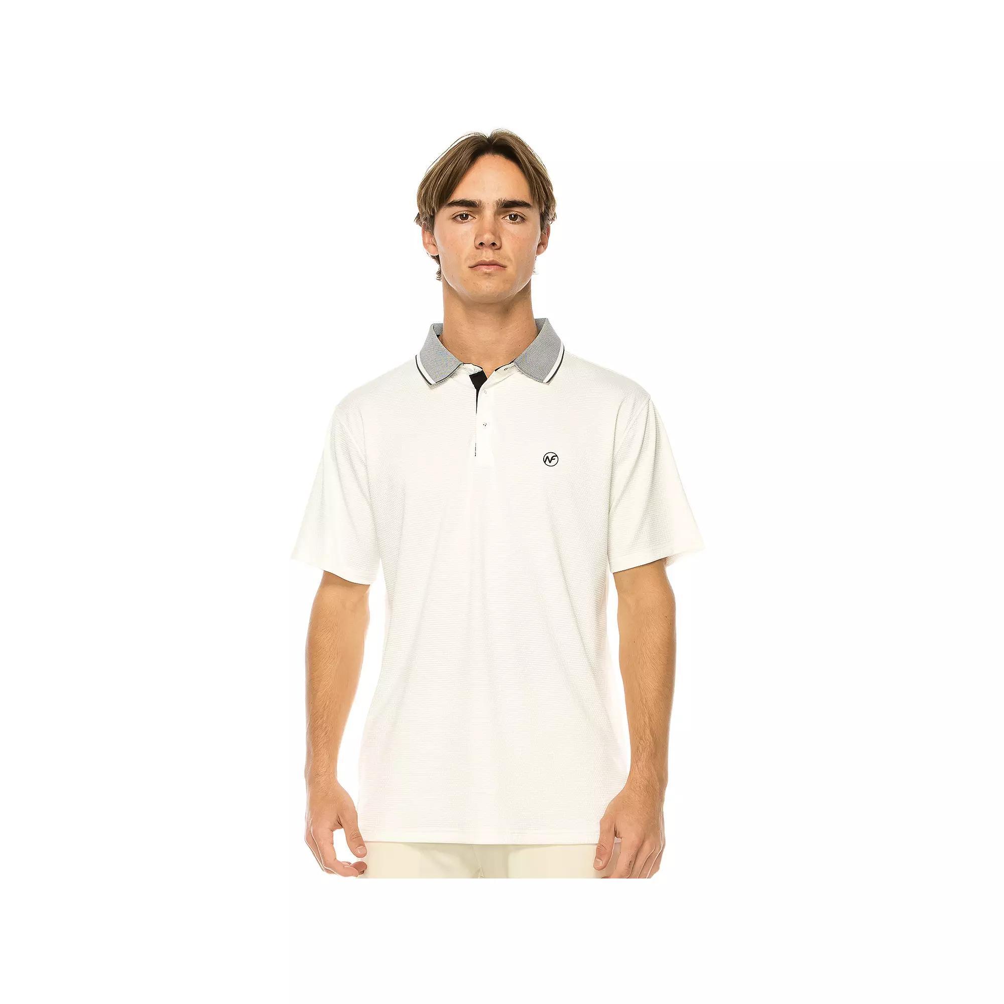 Men's Next Flex Victory Textured Solid Polo Shirt, Size: XXL, White Product Image