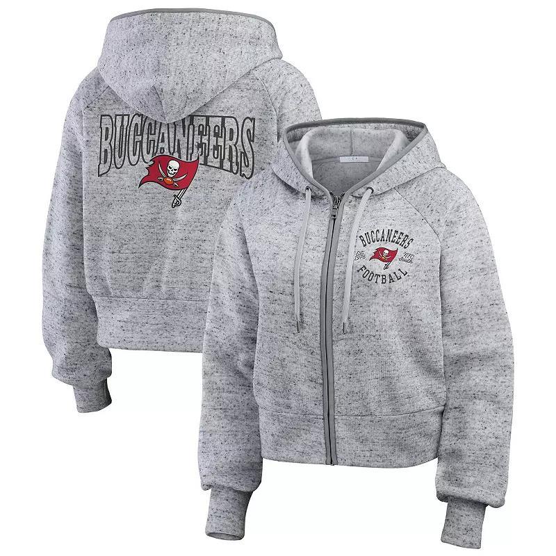 Women's WEAR by Erin Andrews Heather Gray New Orleans Pelicans Speckled Radiator Full-Zip Hoodie, Size: XL, Grey Product Image