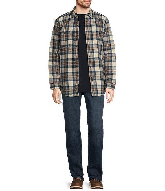 L.L.Bean Sherpa Lined Tartan Scotch Plaid Long Sleeve Woven Shirt Product Image