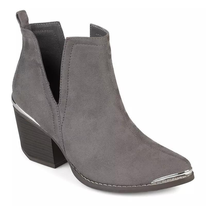 Journee Issla Women's Ankle Boots, Size: 7 Wide, Gray Product Image