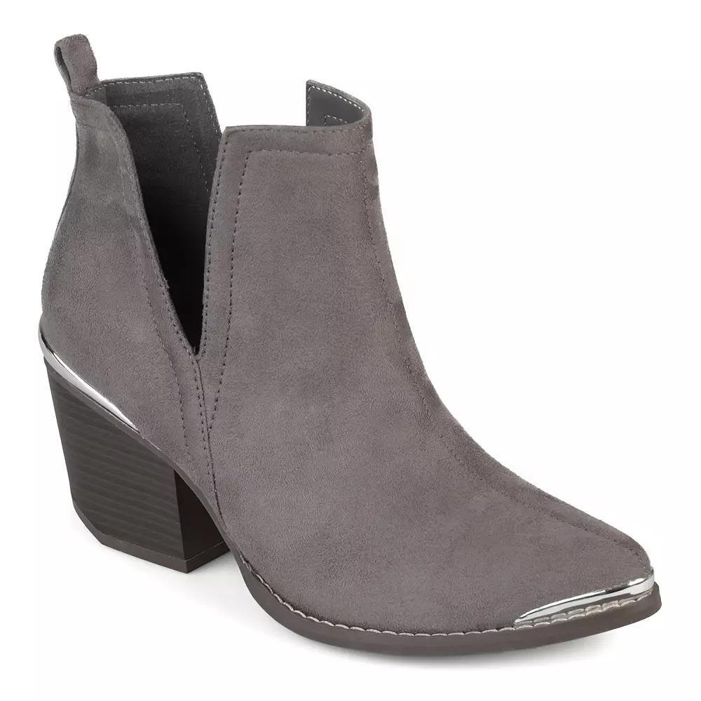 Journee Issla Women's Ankle Boots, Size: 7 Wide, Gray Product Image