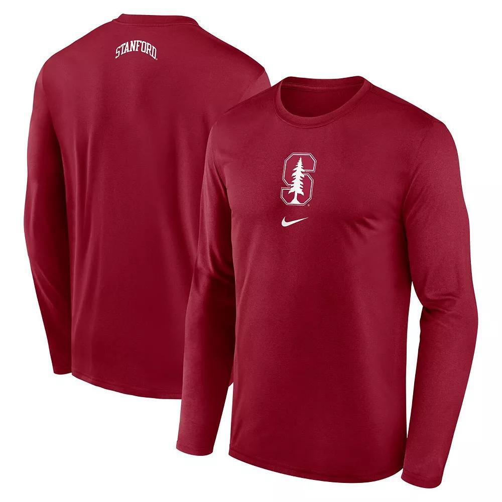 Men's Nike Cardinal Stanford Cardinal On-Court Basketball Shootaround Performance Long Sleeve T-Shirt, Size: 3XL, Red Product Image