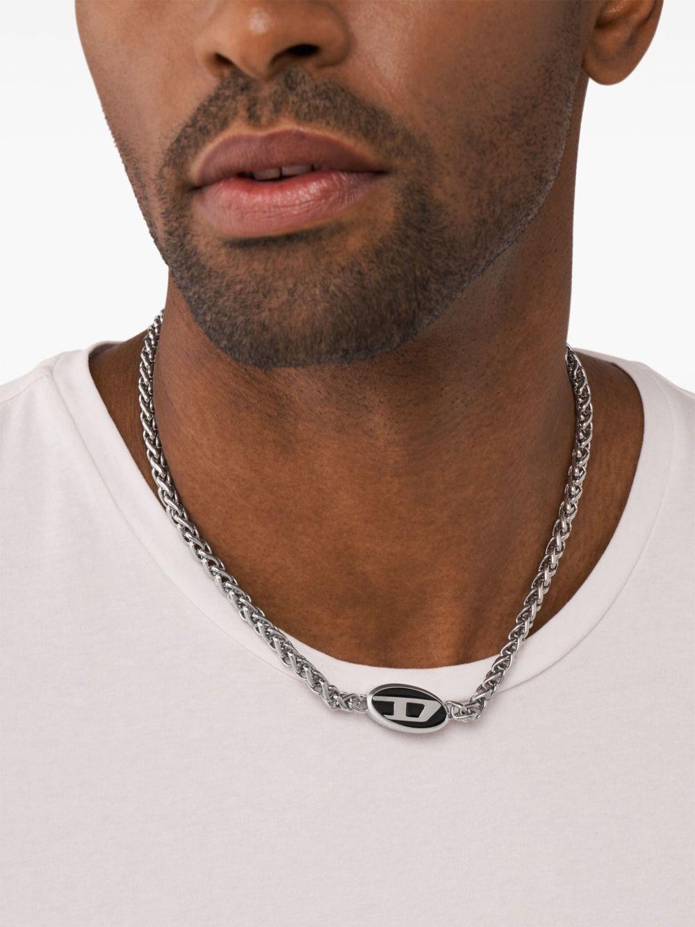 logo-pendant chain necklace Product Image