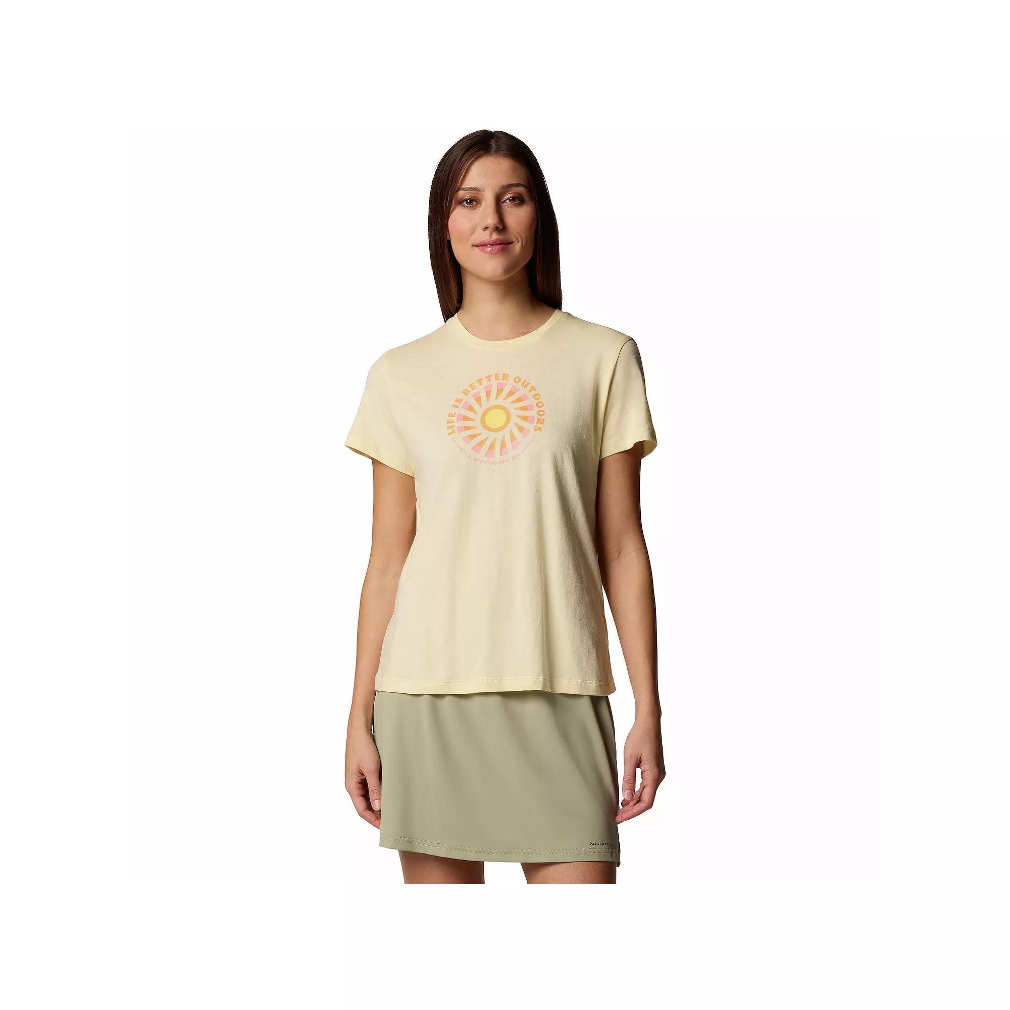 Columbia Women's Ruby Springs Graphic Fitted Short Sleeve Shirt- Product Image