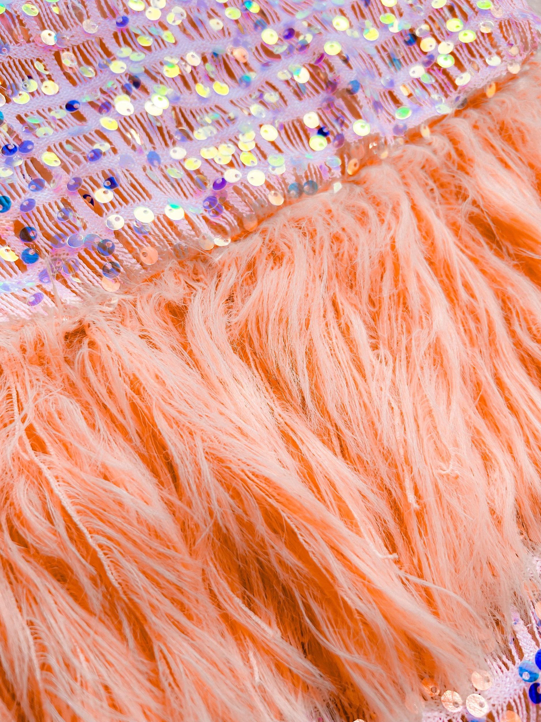 Starla Sequin & Feather Party Top Product Image