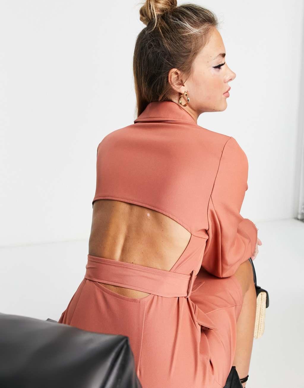 Saint Genies open back blazer dress Product Image