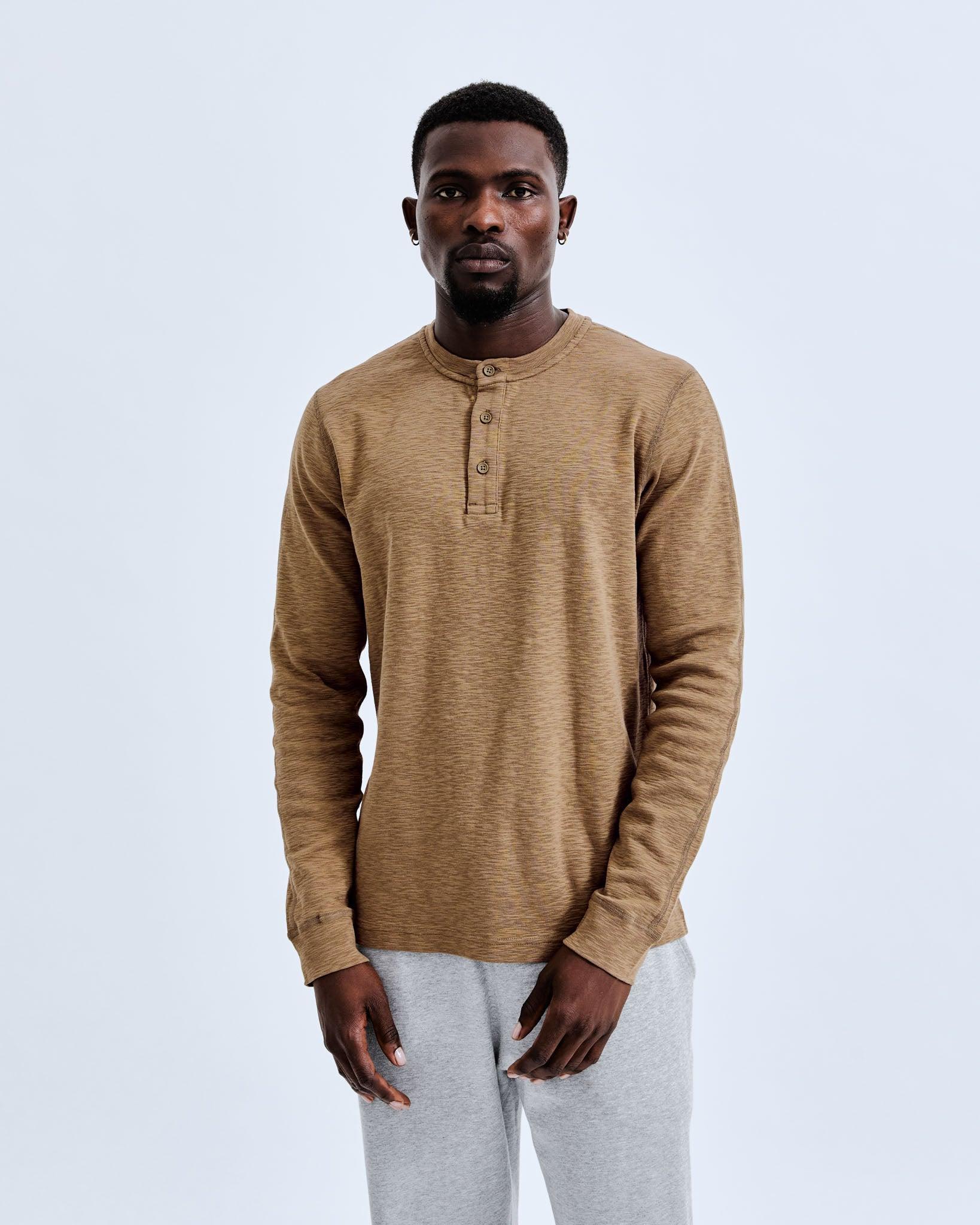 1X1 Slub Slim Henley Male Product Image