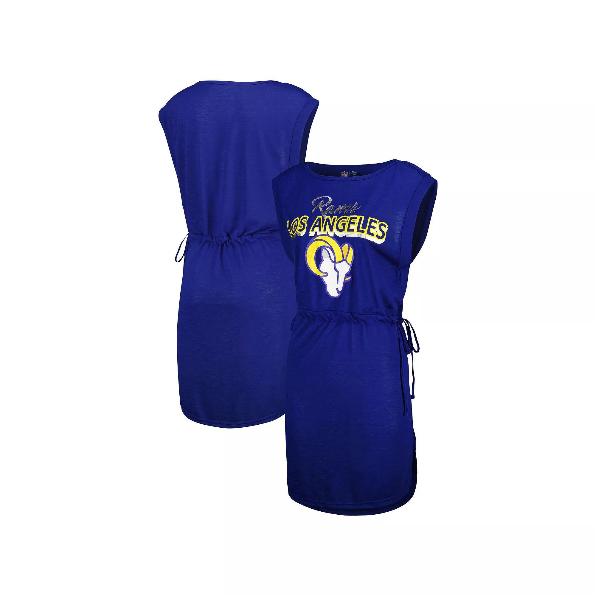 Women's G-III 4Her by Carl Banks Royal Los Angeles Rams G.O.A.T. Swimsuit Cover-Up, Size: Large, Blue Product Image