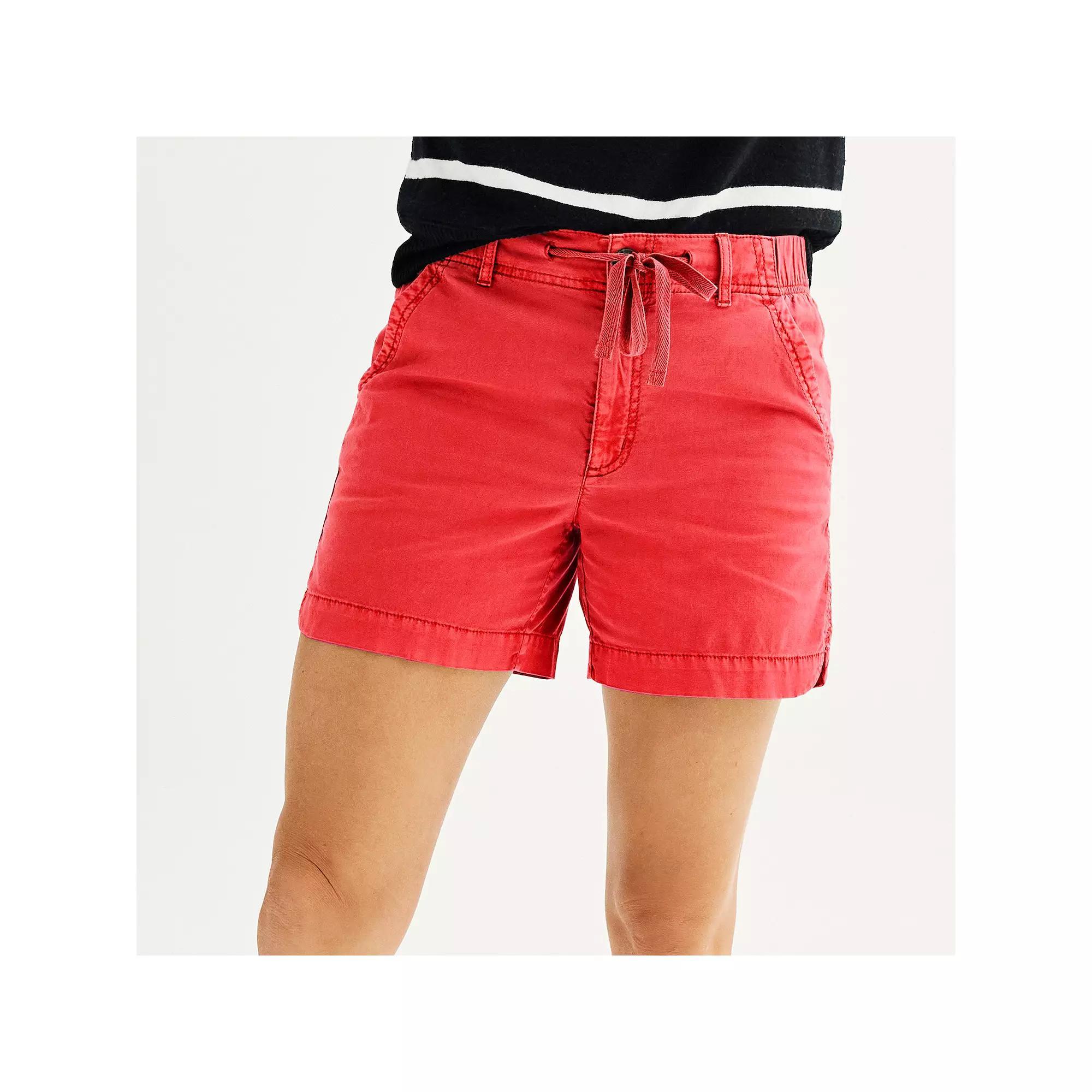Petite Sonoma Goods For Life® Utility Shorts, Women's, Size: XXL Petite, Hawaii Pink Product Image