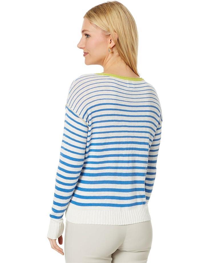 Petite Striped Snap Front Cardigan Product Image