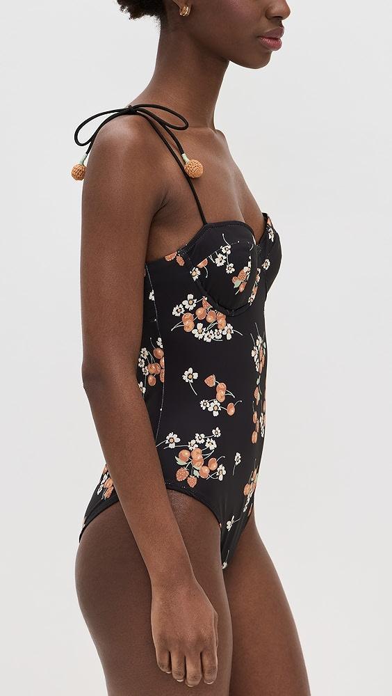 Sea Cerise Cherry Bustier One Piece | Shopbop Product Image