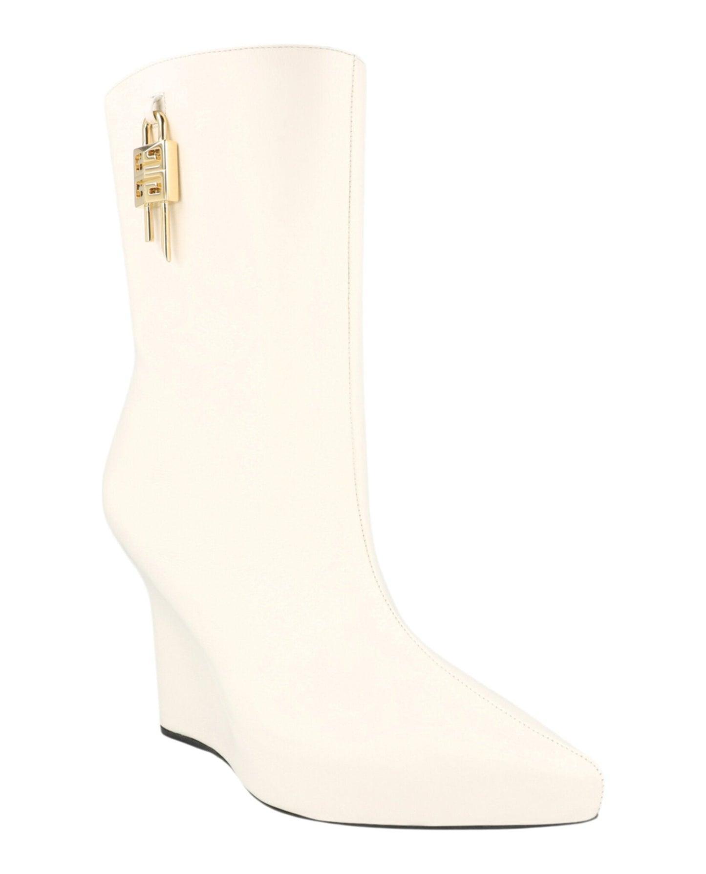 Givenchy G-Lock Leather Wedge Boots Product Image