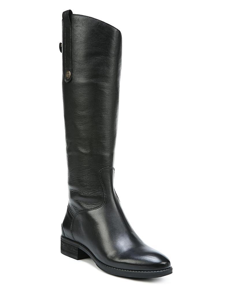 Sam Edelman Womens Penny Round Toe Leather Low-Heel Riding Boots Product Image