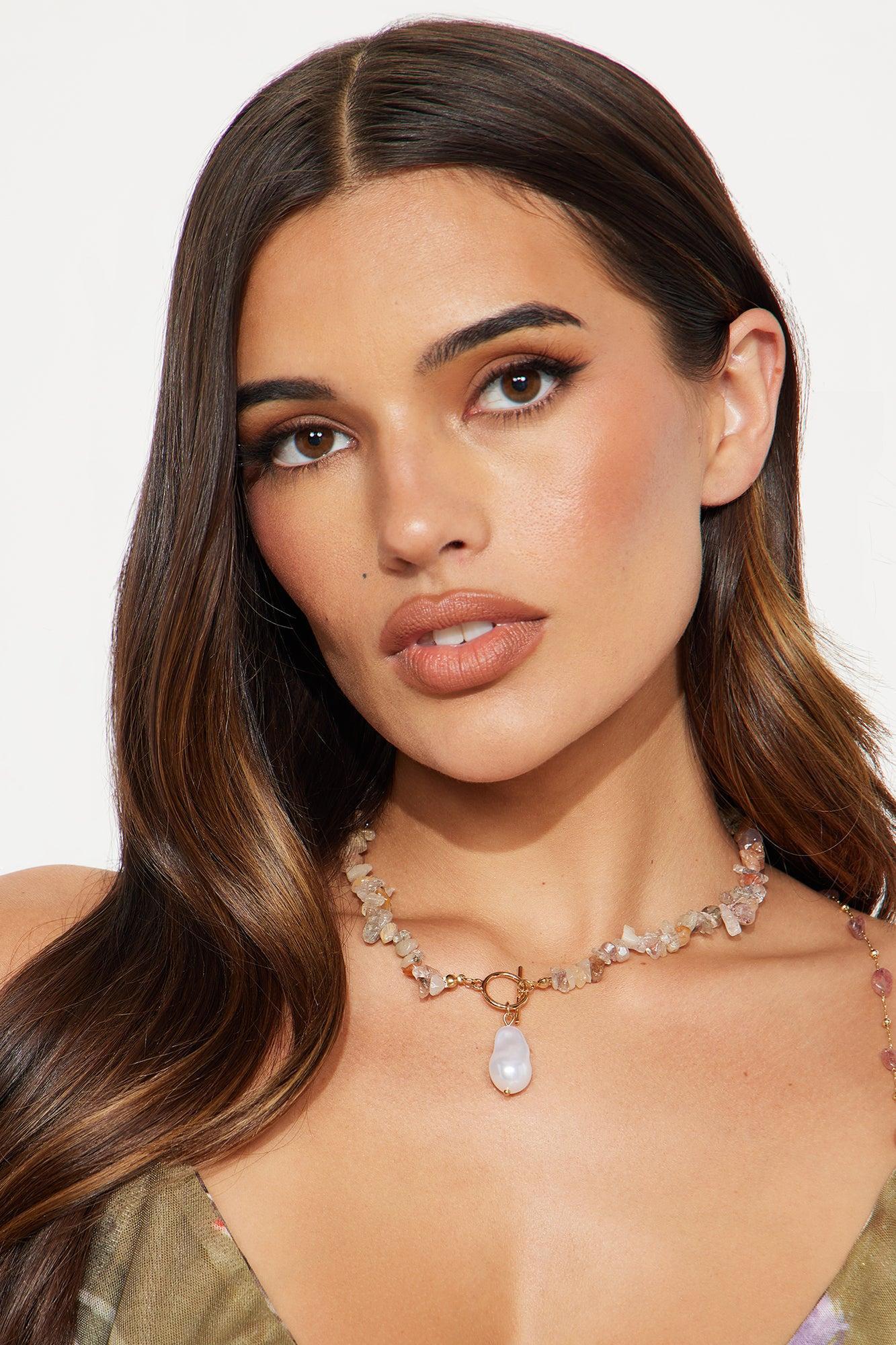 Beaded Bliss Necklace - Ivory/combo Product Image