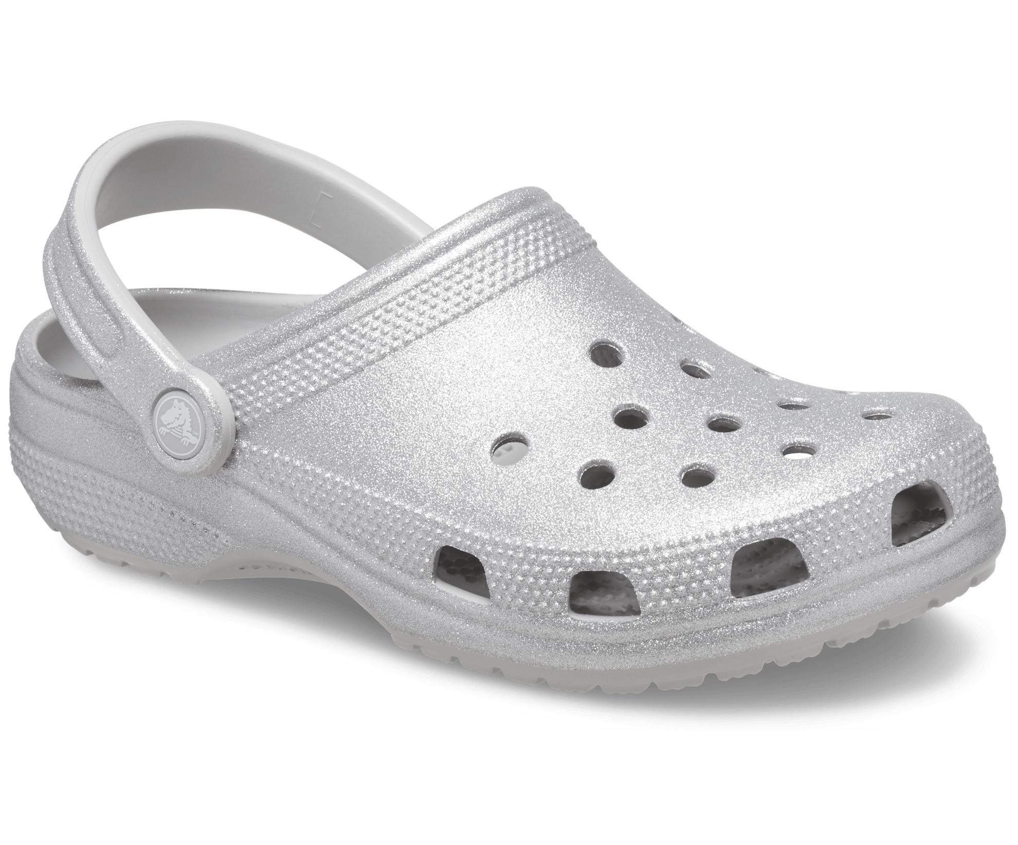 Crocs Womens Classic Glitter Clogs Product Image