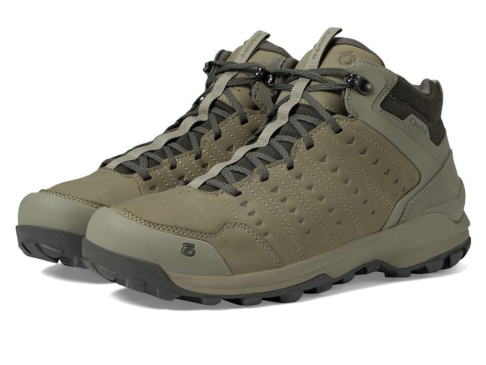 Oboz Sypes Mid Leather B-DRY (Lava Rock) Men's Shoes Product Image