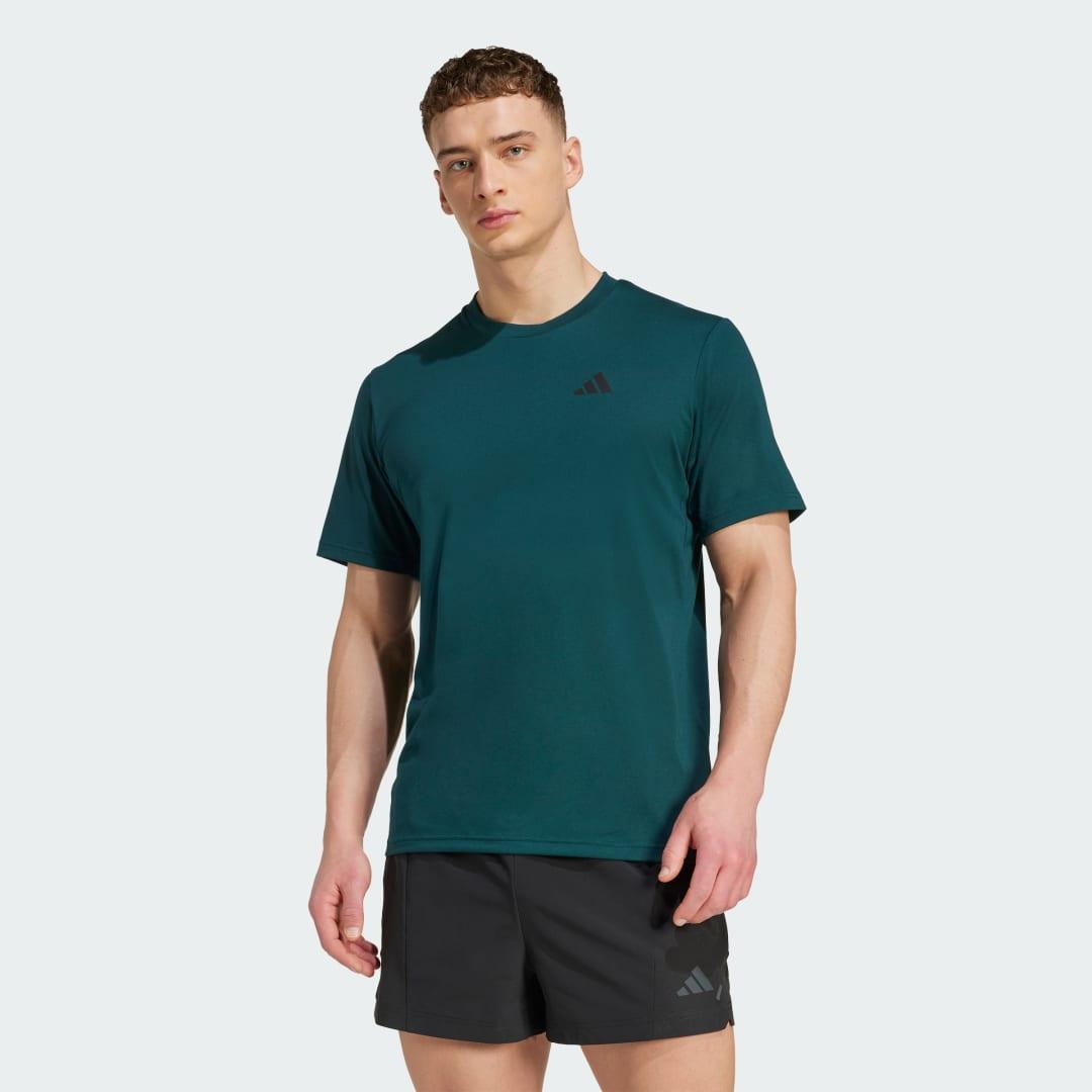 adidas Train Essentials Feelready Training Tee Aurora Plum XL Mens Product Image