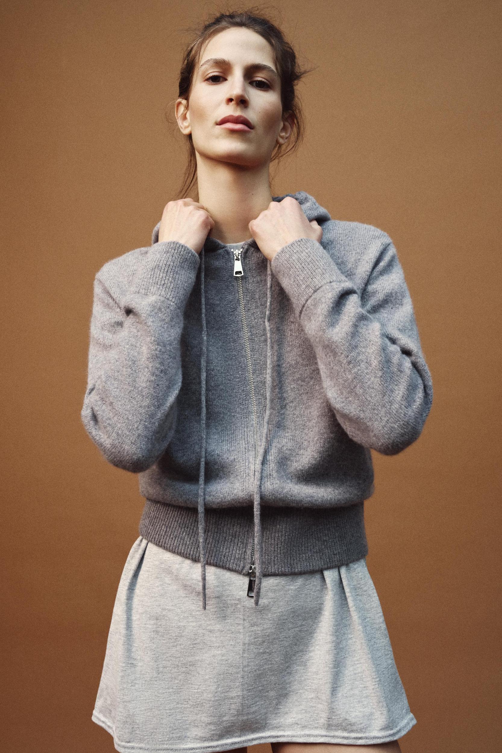 100% WOOL HOODED JACKET Product Image