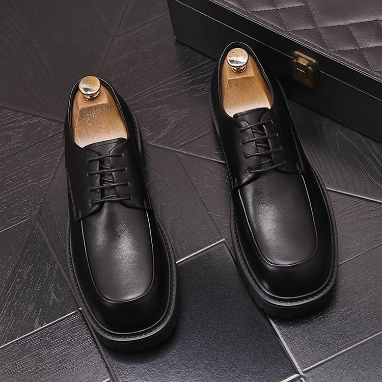 Faux Leather Derby Shoes Product Image