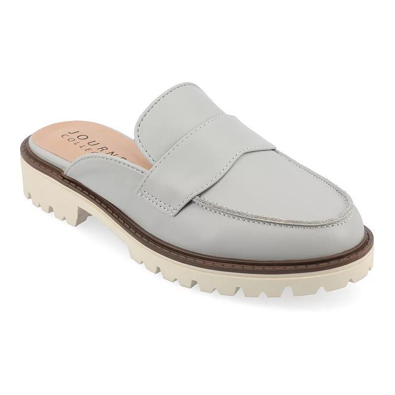 Journee Tru Comfort Foam™ Miycah Women's Mule Flats, Size: 6, Gray Product Image
