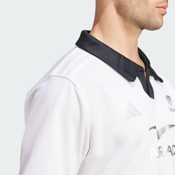 adidas All Blacks Rugby Away Jersey White XL Mens Product Image