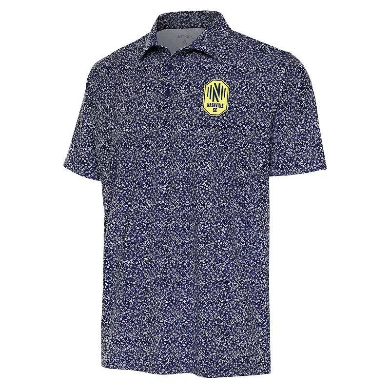 Mens Antigua Navy Nashville SC Terrace Polo Mls Blue Product Image