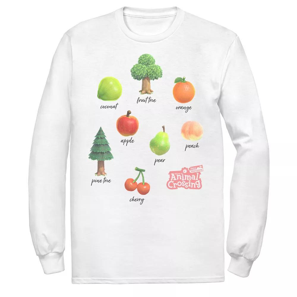 Men's Animal Crossing New Horizons Fruit And Trees Tee, Size: XXL, White Product Image