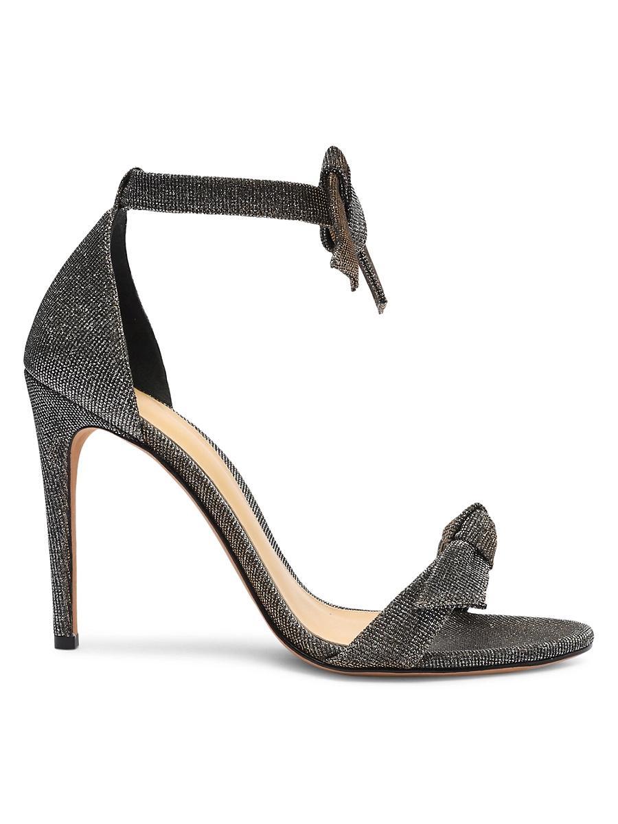Clarita Bow Metallic Evening Sandals Product Image
