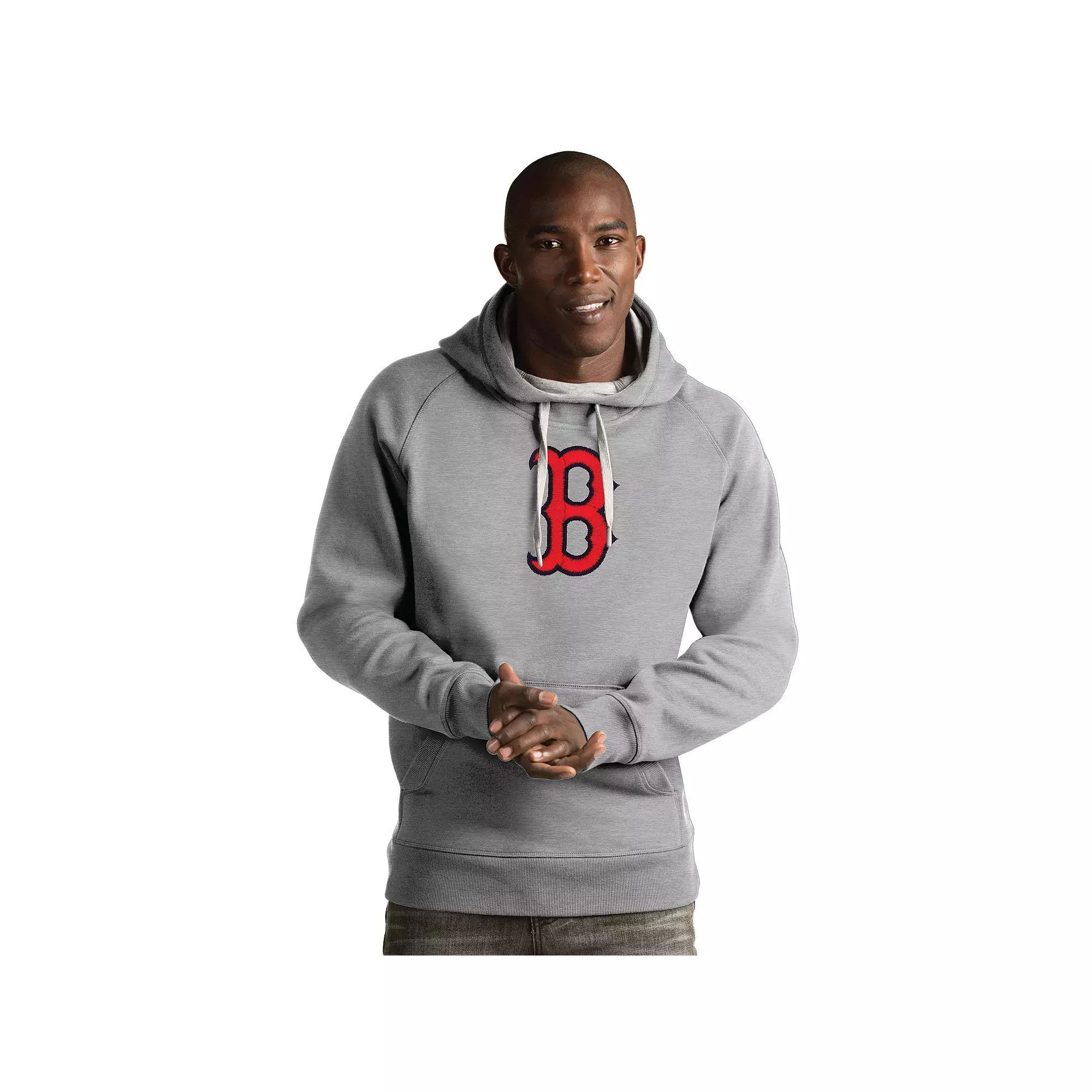 Men's Antigua Los Angeles Dodgers Victory Hoodie, Size: XL, Gray Product Image