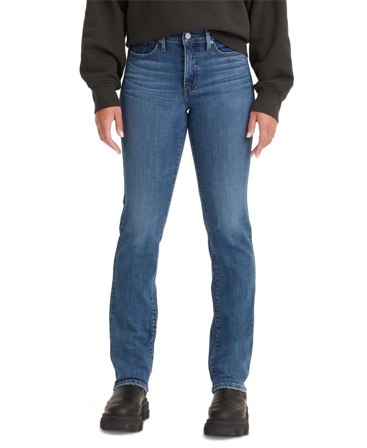 Levis 314 Shaping Straight Leg Mid Rise Jeans Product Image