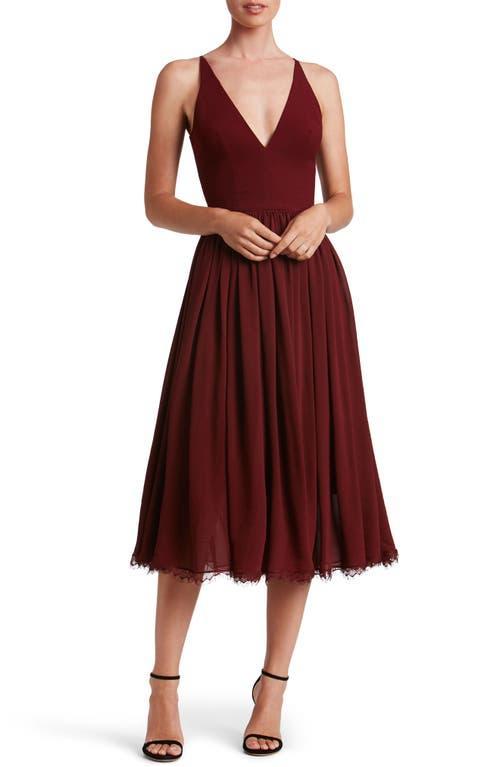 Womens Alicia Chiffon Fit & Flare Dress Product Image