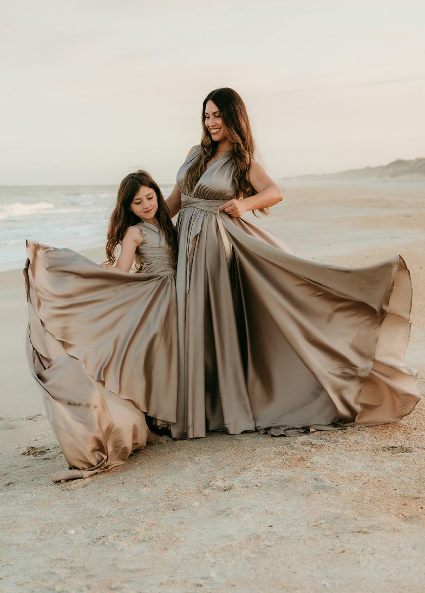 June Impact Dress in Stone Female Product Image