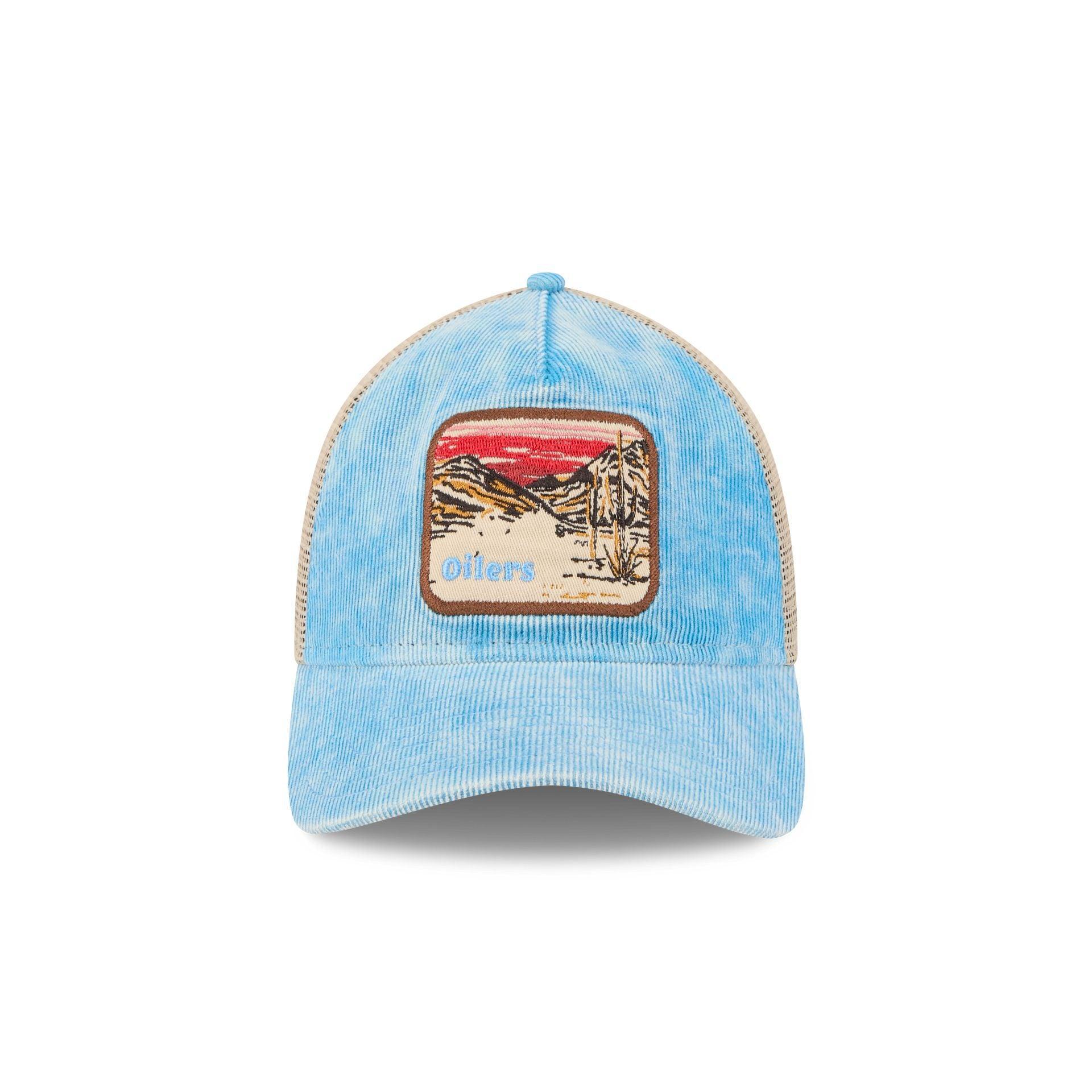 Oilers Vintage Landscape 9TWENTY A-Frame Trucker Hat Male Product Image