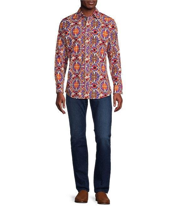 Cremieux Premium Denim Vibrant Geometric Long Sleeve Woven Shirt Product Image
