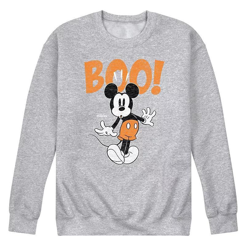 Disney's Mickey Mouse Men's Scared Boo Fleece Sweatshirt, Size: Small, Black Product Image