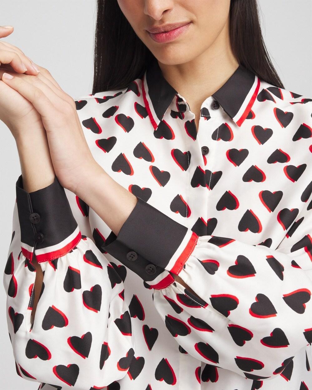 Classic Valentine's Day Heart Blouse Product Image