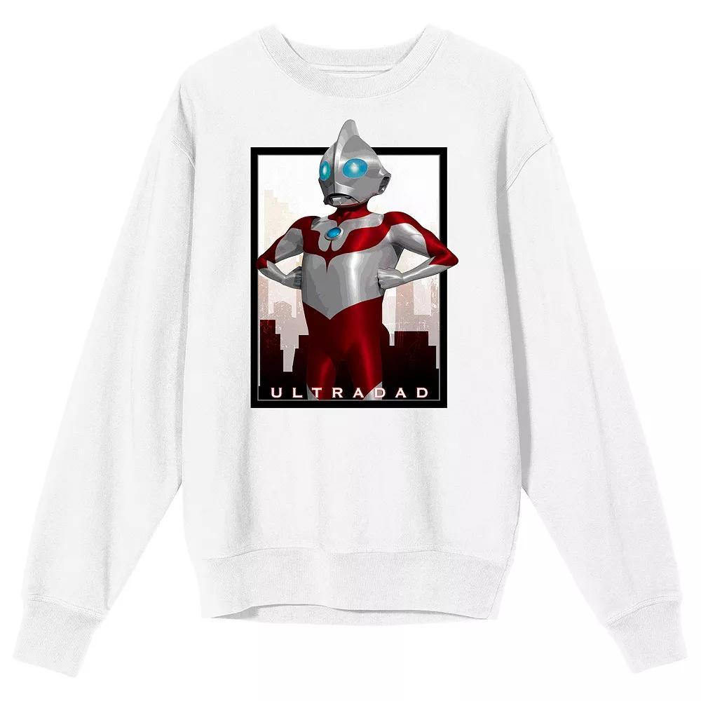 Men's Ultraman Rising Ultradad Graphic Tee, Size: Small, White Product Image