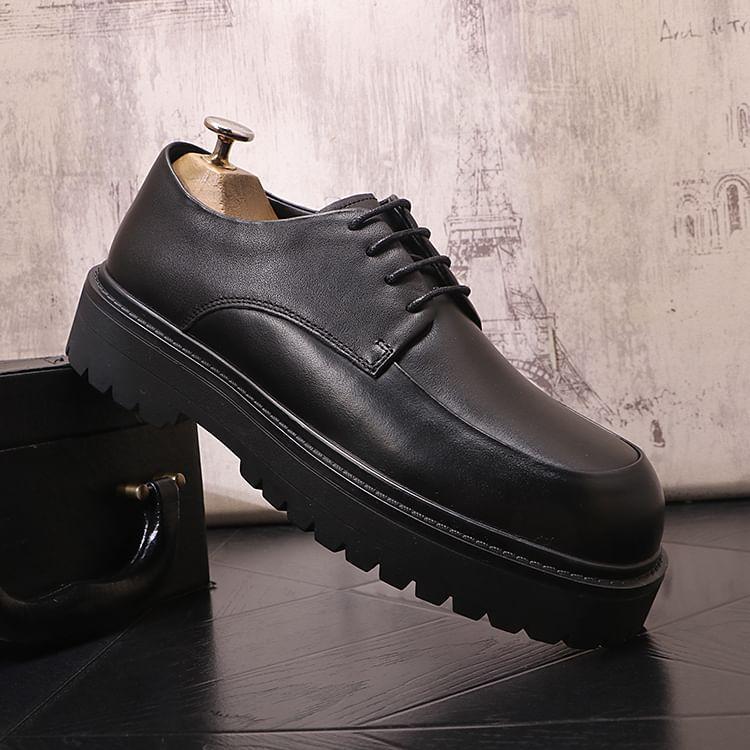 Faux Leather Derby Shoes Product Image