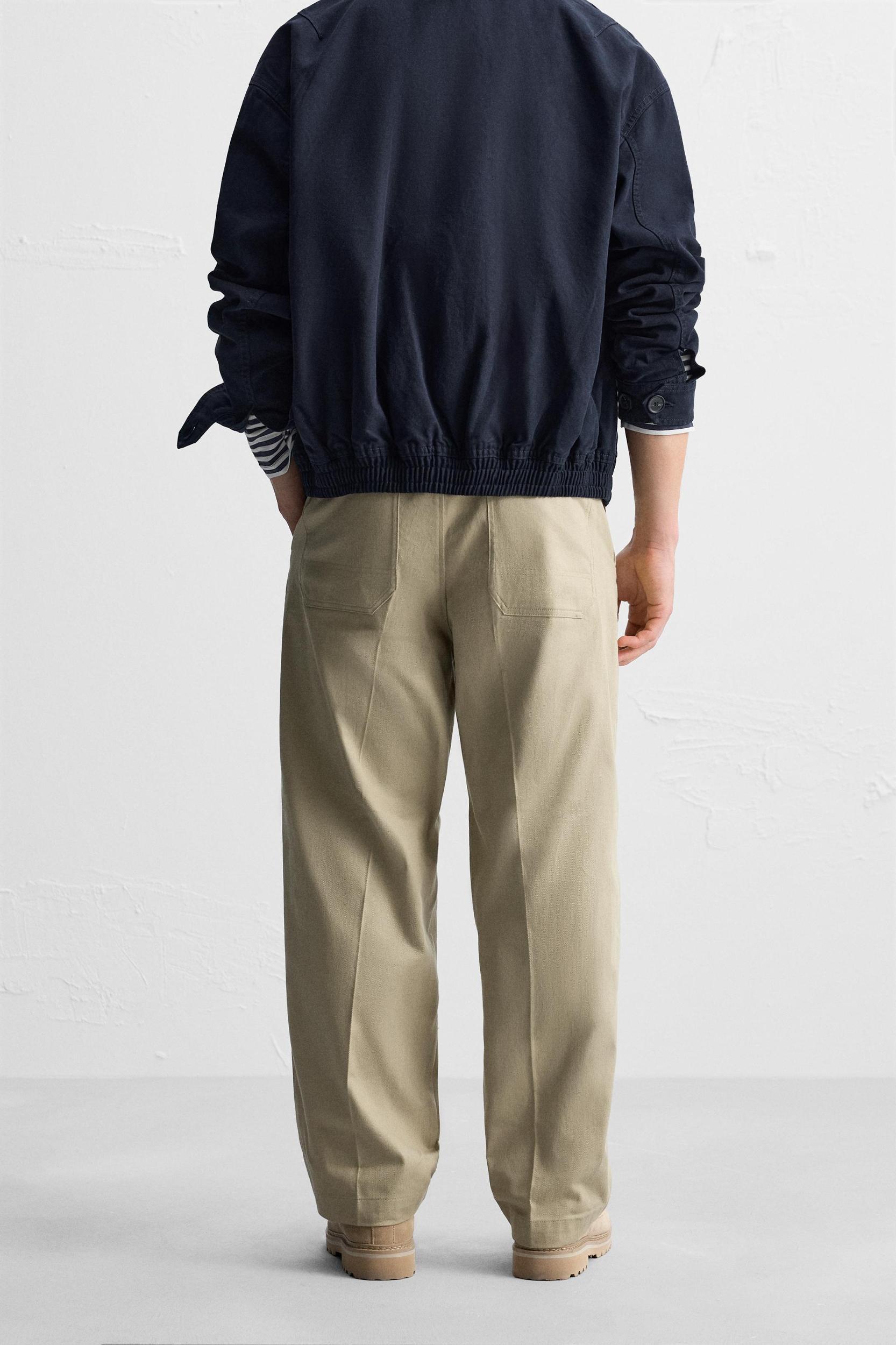STRAIGHT FIT ZIPPER PANTS Product Image