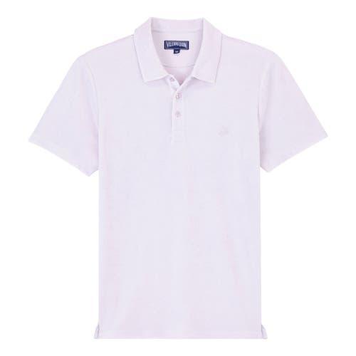 Mens Terry Cloth Polo Shirt Product Image