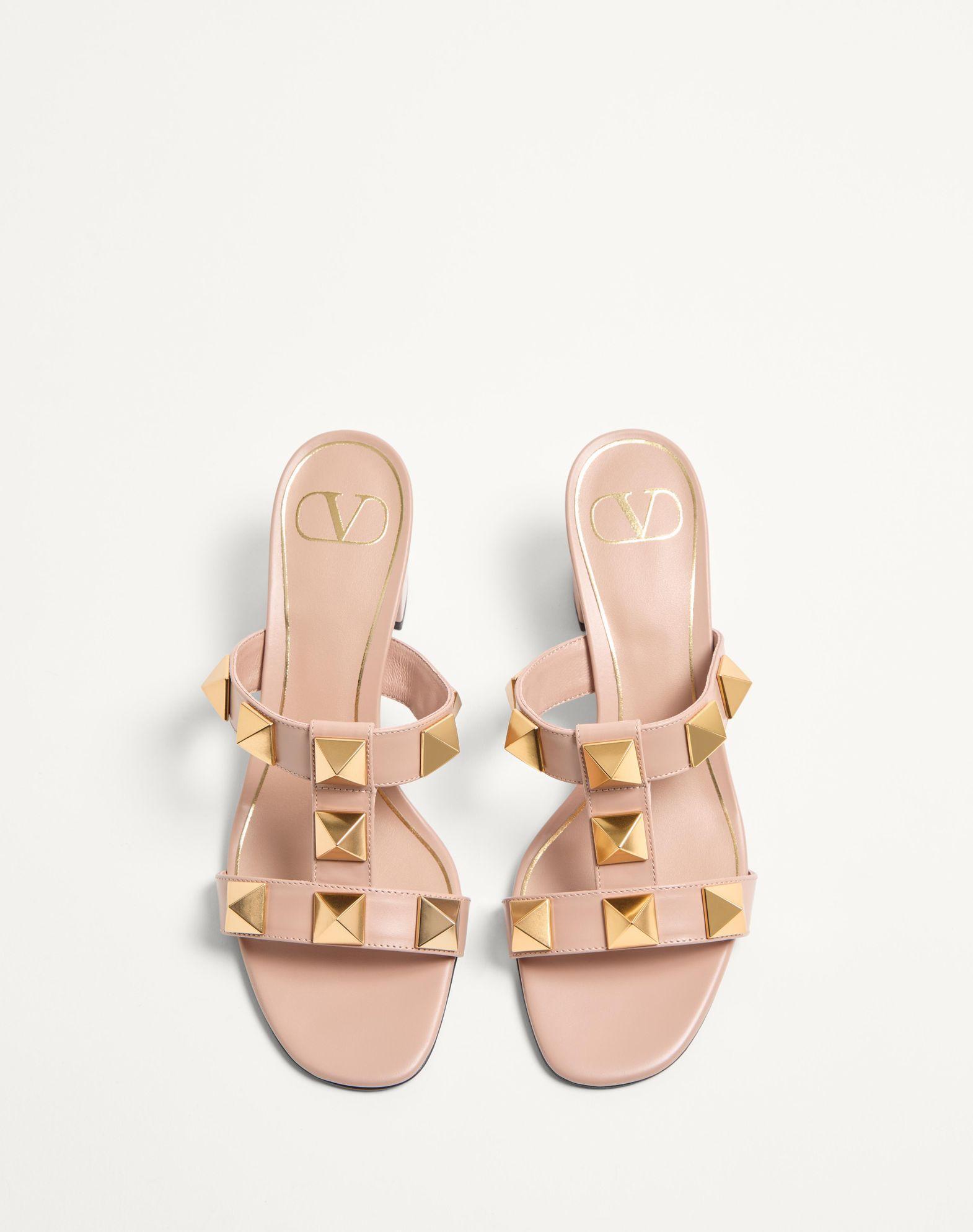 Roman Stud Calfskin Slide Sandal 60 Mm Product Image