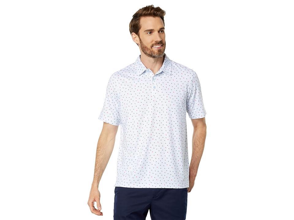 Johnston  Murphy XC4 Skull Print Performance Short Sleeve Polo Shirt Product Image