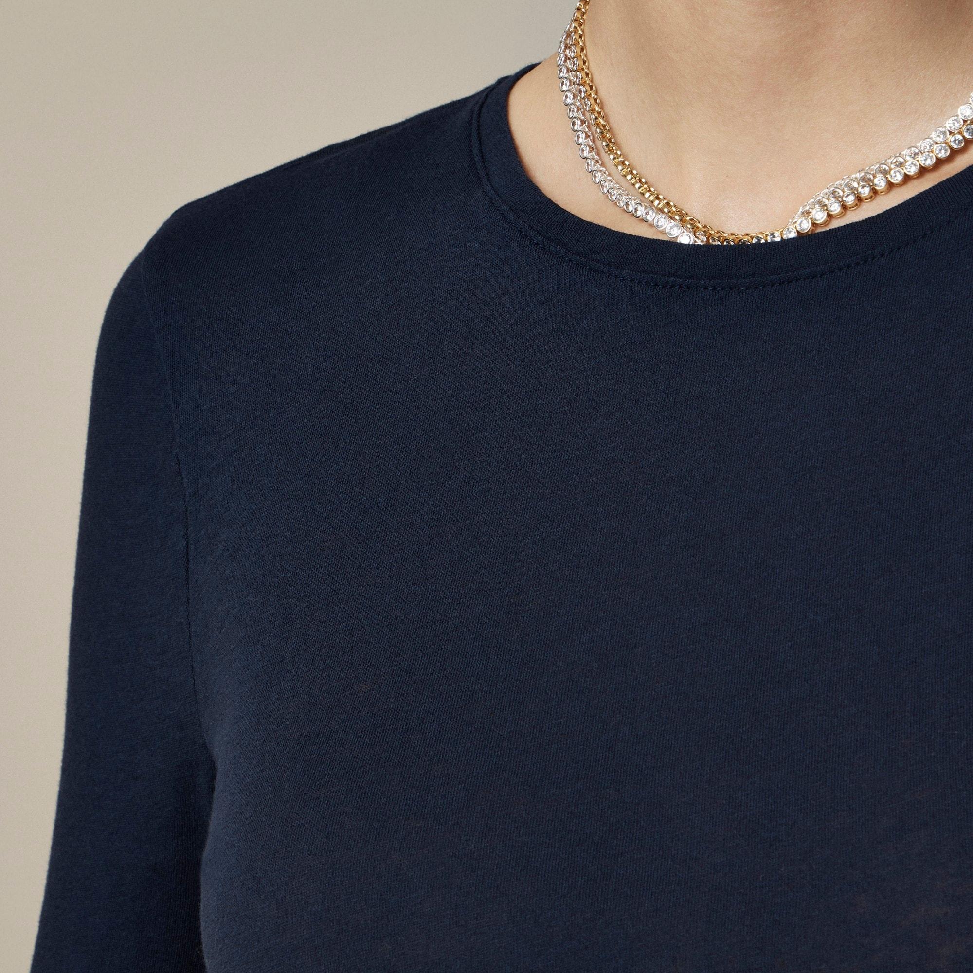 Tissue crepe long-sleeve T-shirt Product Image