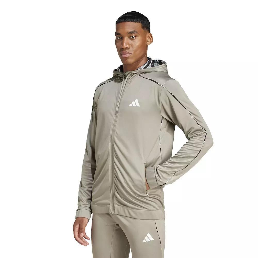 Mens adidas Essentials Camo Training Zip Hoodie Product Image