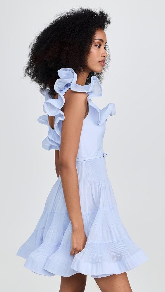 Zimmermann Pleated Frill Mini Dress | Shopbop Product Image