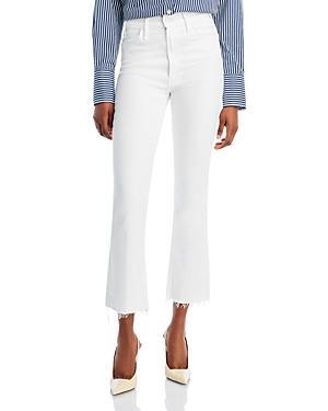 Mother The Hustler High Rise Frayed Flare Leg Ankle Jeans Product Image