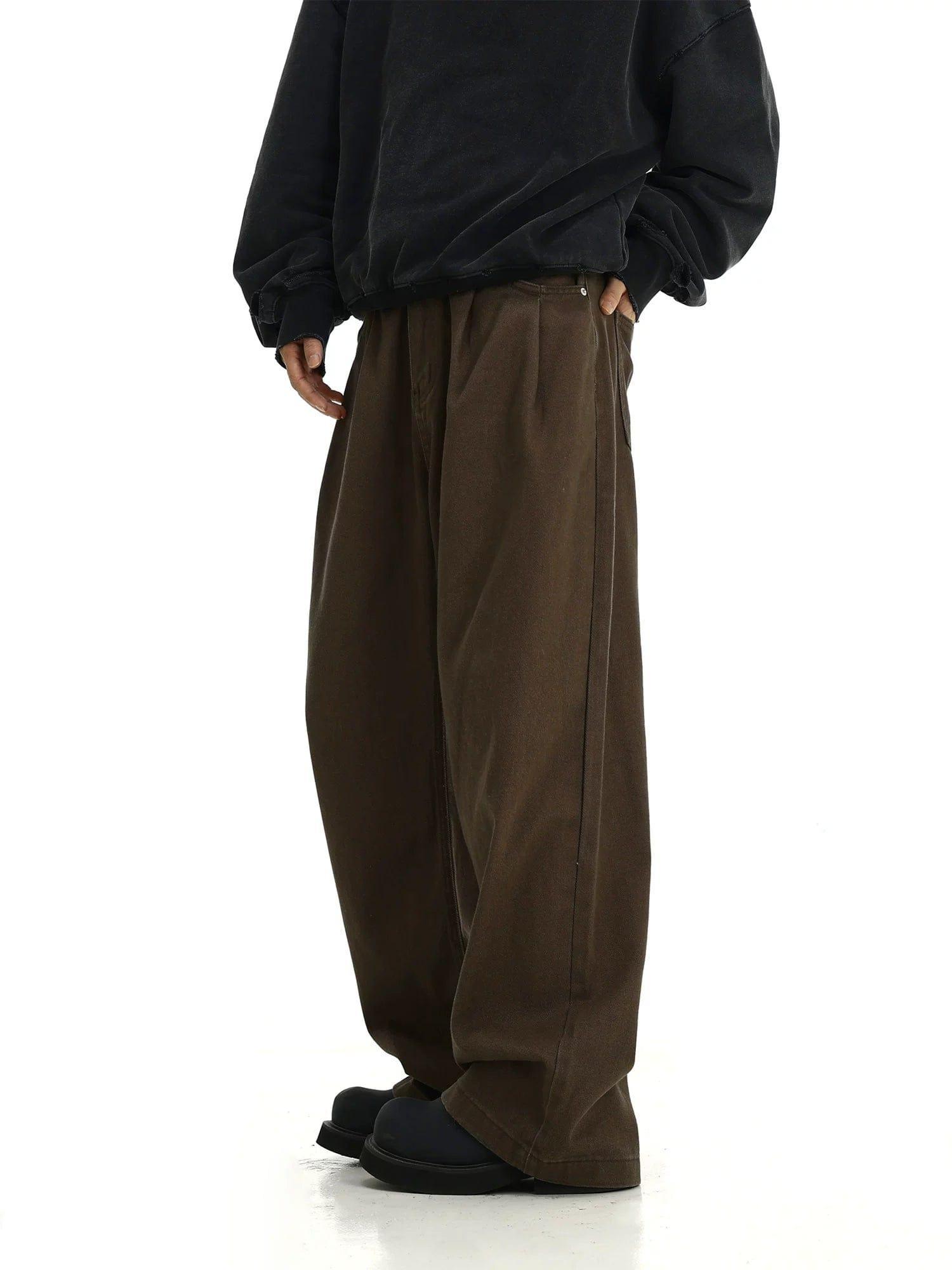 RT No. 12263 CASUAL WIDE STRAIGHT PANTS Product Image
