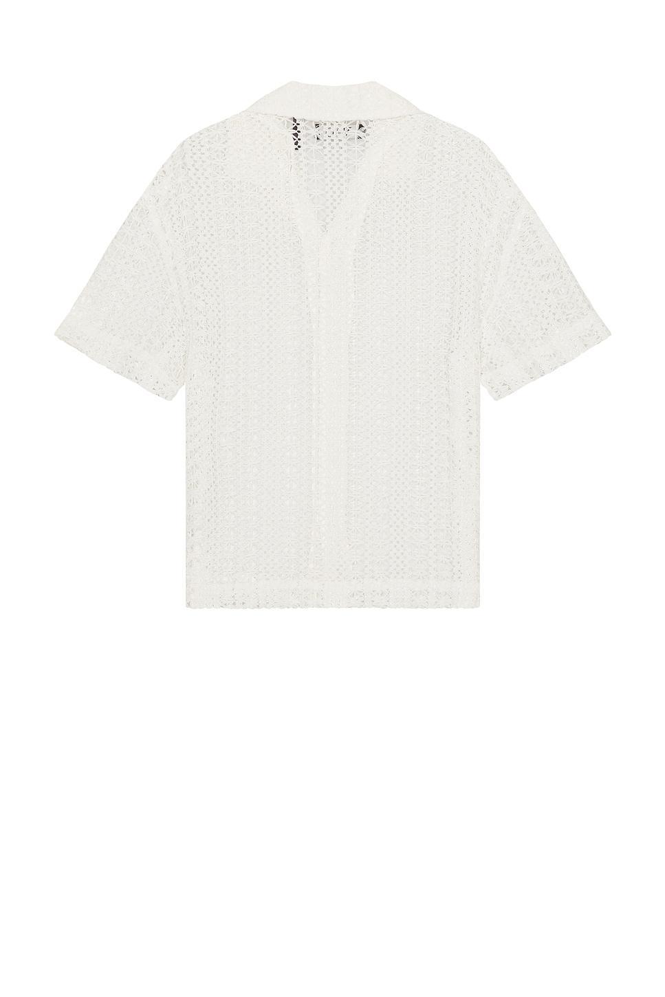 Crochet Lace Camp Shirt WAO Product Image